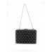 Evening Bag - Quilted w/ Studs - Black  - BG-1135AS-BK